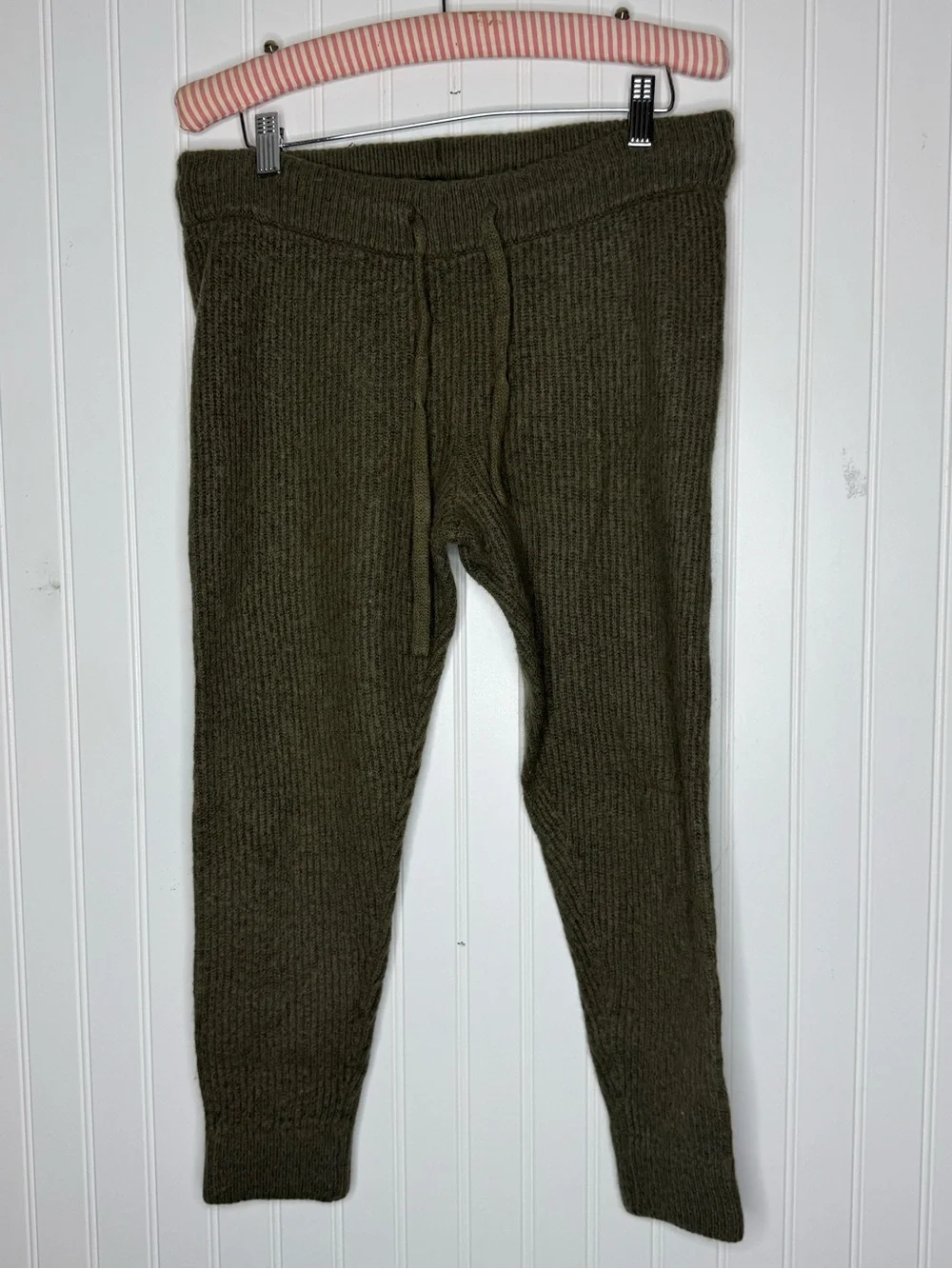 Jenni Kayne Merino Wool Baby Alpaca Blend Fisherman Knit Sweatpants Size Medium